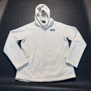 Patagonia Women’s Cream Diamond-Textured Hoodie